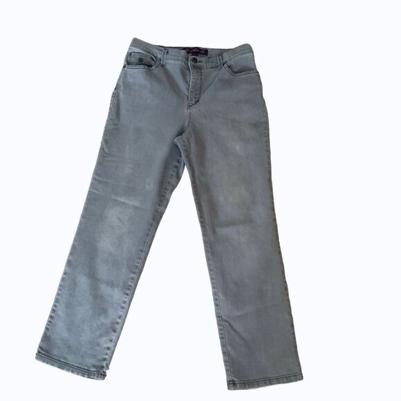Gloria Vanderbilt Amanda Gray Bootcut Jeans Size 10P - Picture 1 of 10